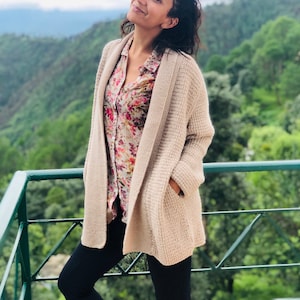 Rubina Slouchy Handknit Cardigan