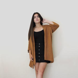 Plus Size Cardigan, Hand Knit Loose Cardigan, Boho Knitwear, Cotton Knit Jacket, Chunky Knit Cardigan, Plus Size Knitwear, Comfy Cardigan
