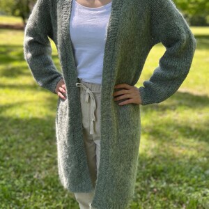 Wool cardigan – lightweight & hand-knitted | LISA | lightweight wool cardigan | 100% natural fibers